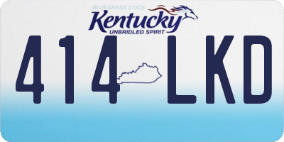 KY license plate 414LKD