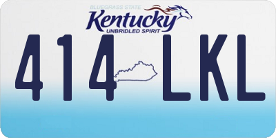 KY license plate 414LKL