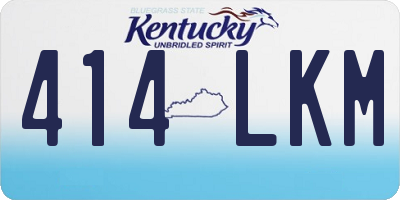 KY license plate 414LKM
