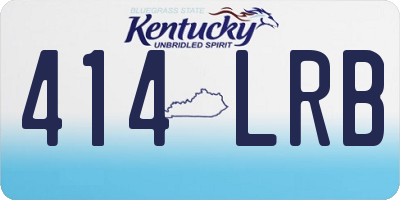 KY license plate 414LRB