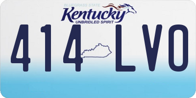 KY license plate 414LVO
