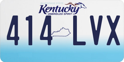 KY license plate 414LVX