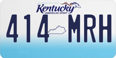 KY license plate 414MRH