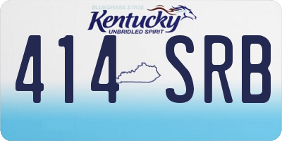 KY license plate 414SRB