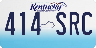 KY license plate 414SRC