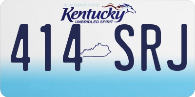 KY license plate 414SRJ