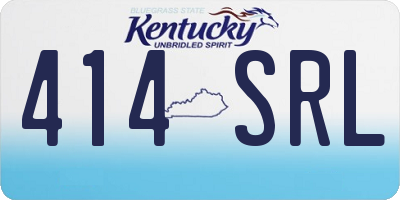 KY license plate 414SRL