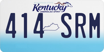 KY license plate 414SRM