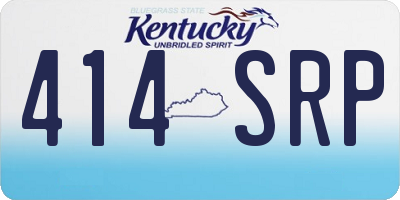 KY license plate 414SRP