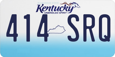 KY license plate 414SRQ