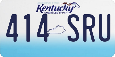 KY license plate 414SRU