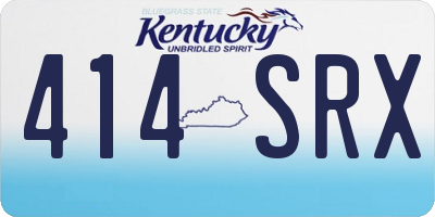 KY license plate 414SRX