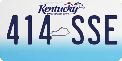 KY license plate 414SSE