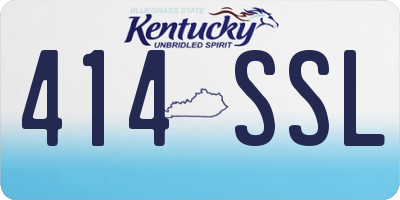 KY license plate 414SSL