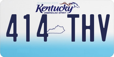 KY license plate 414THV
