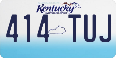 KY license plate 414TUJ