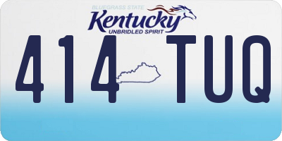 KY license plate 414TUQ