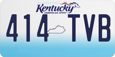 KY license plate 414TVB