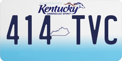 KY license plate 414TVC