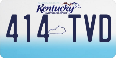 KY license plate 414TVD