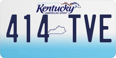 KY license plate 414TVE