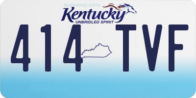 KY license plate 414TVF