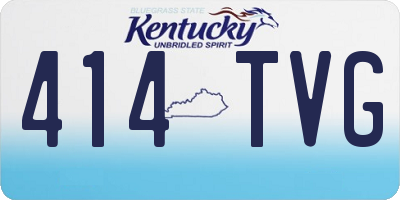 KY license plate 414TVG