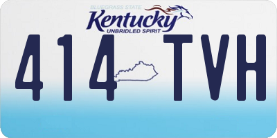 KY license plate 414TVH
