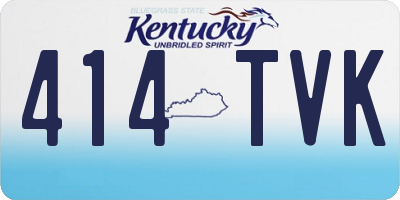 KY license plate 414TVK
