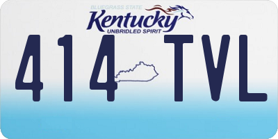 KY license plate 414TVL