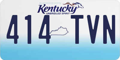 KY license plate 414TVN