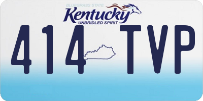 KY license plate 414TVP