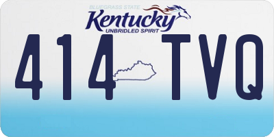 KY license plate 414TVQ
