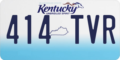 KY license plate 414TVR