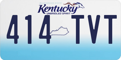 KY license plate 414TVT