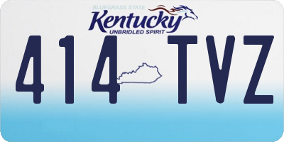 KY license plate 414TVZ