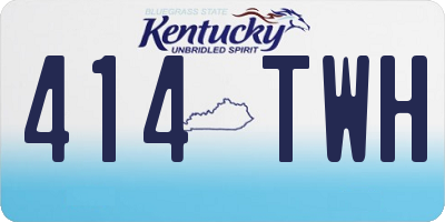 KY license plate 414TWH