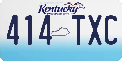 KY license plate 414TXC