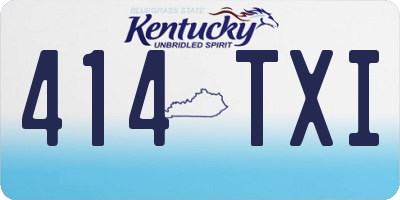KY license plate 414TXI