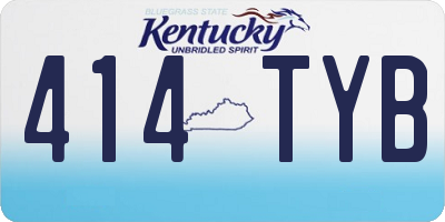 KY license plate 414TYB