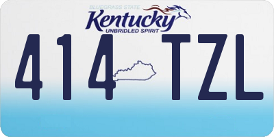 KY license plate 414TZL