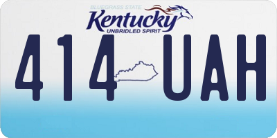 KY license plate 414UAH