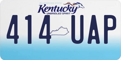 KY license plate 414UAP
