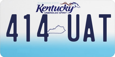 KY license plate 414UAT