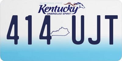 KY license plate 414UJT