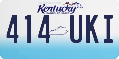 KY license plate 414UKI