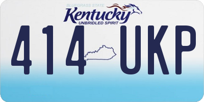 KY license plate 414UKP