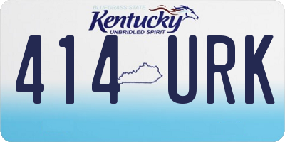 KY license plate 414URK
