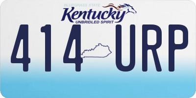 KY license plate 414URP