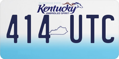KY license plate 414UTC